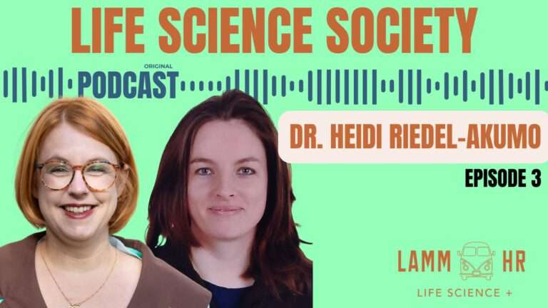 Mehr über den Artikel erfahren Podcast Life Science Society: Patientenzentrierte Forschung und interdisziplinäres Arbeiten mit Dr. Heidi Riedel-Akumo